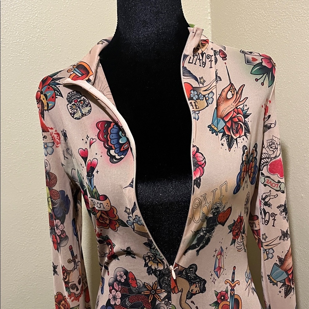 Colorful Patterned Jumpsuit - Picture 6 of 7
